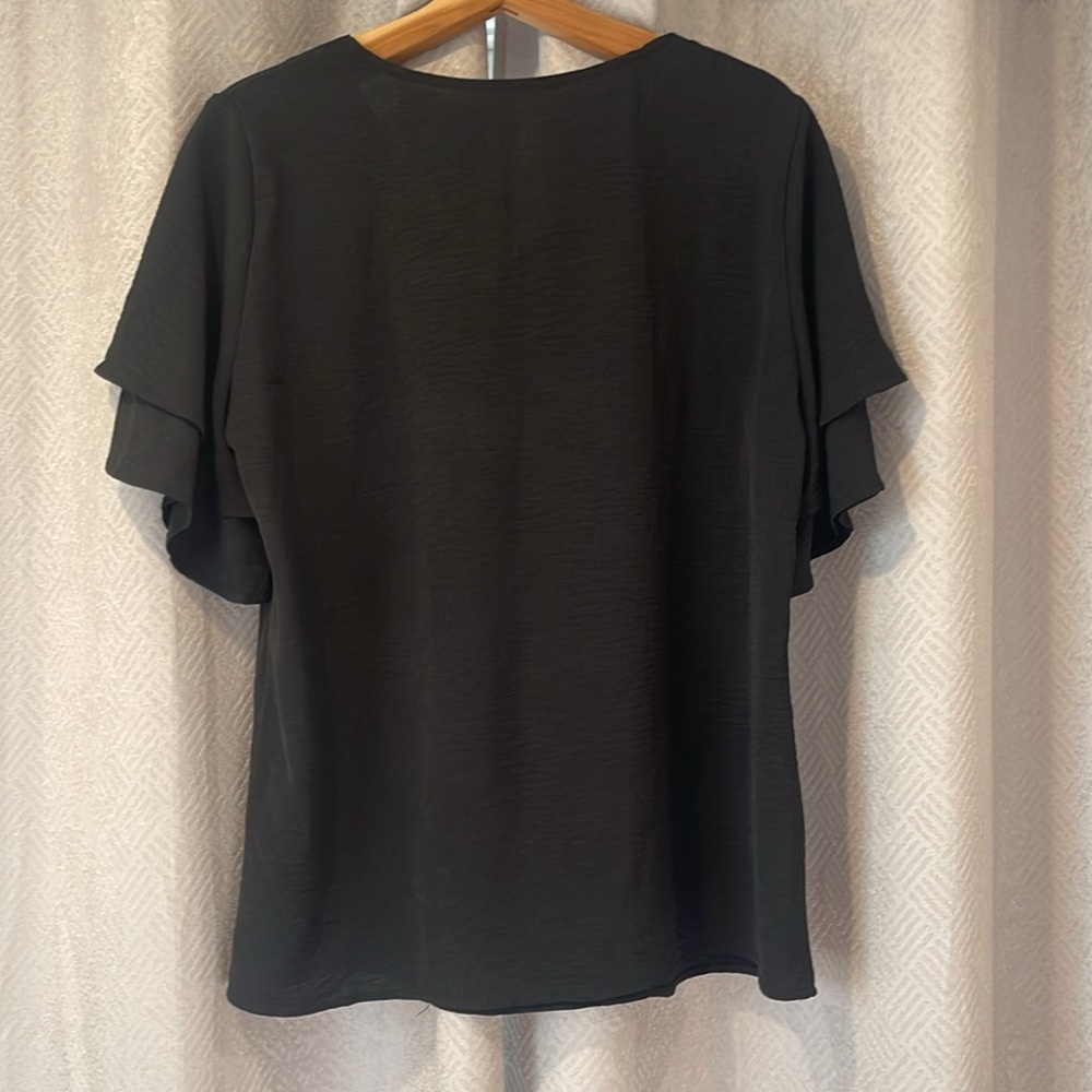 Black Ruffle Top - Picture 2 of 2